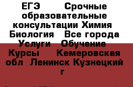 ЕГЭ-2021! Срочные образовательные консультации Химия, Биология - Все города Услуги » Обучение. Курсы   . Кемеровская обл.,Ленинск-Кузнецкий г.